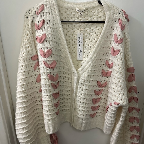 For love & lemons Laurel Oversized Cardigan - Picture 4 of 6